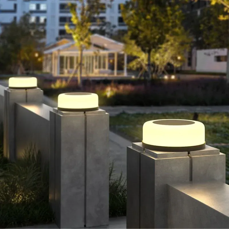 Lampe solaire design Cylindre LED de luxe – Image 5