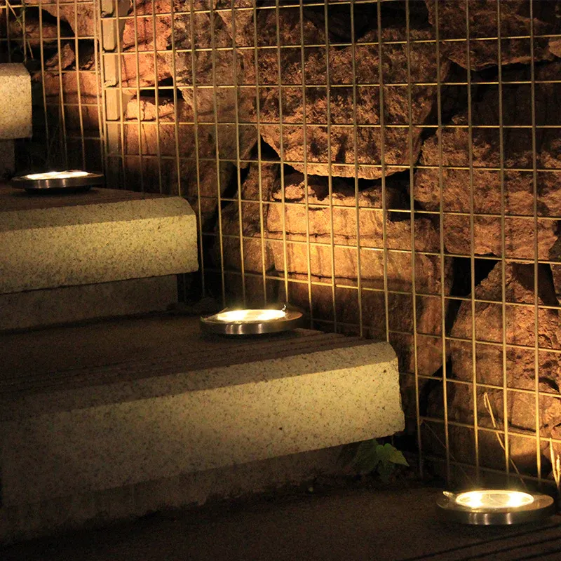 Balise solaire extérieure de Sol Inox (4 PCS / 16 LED )