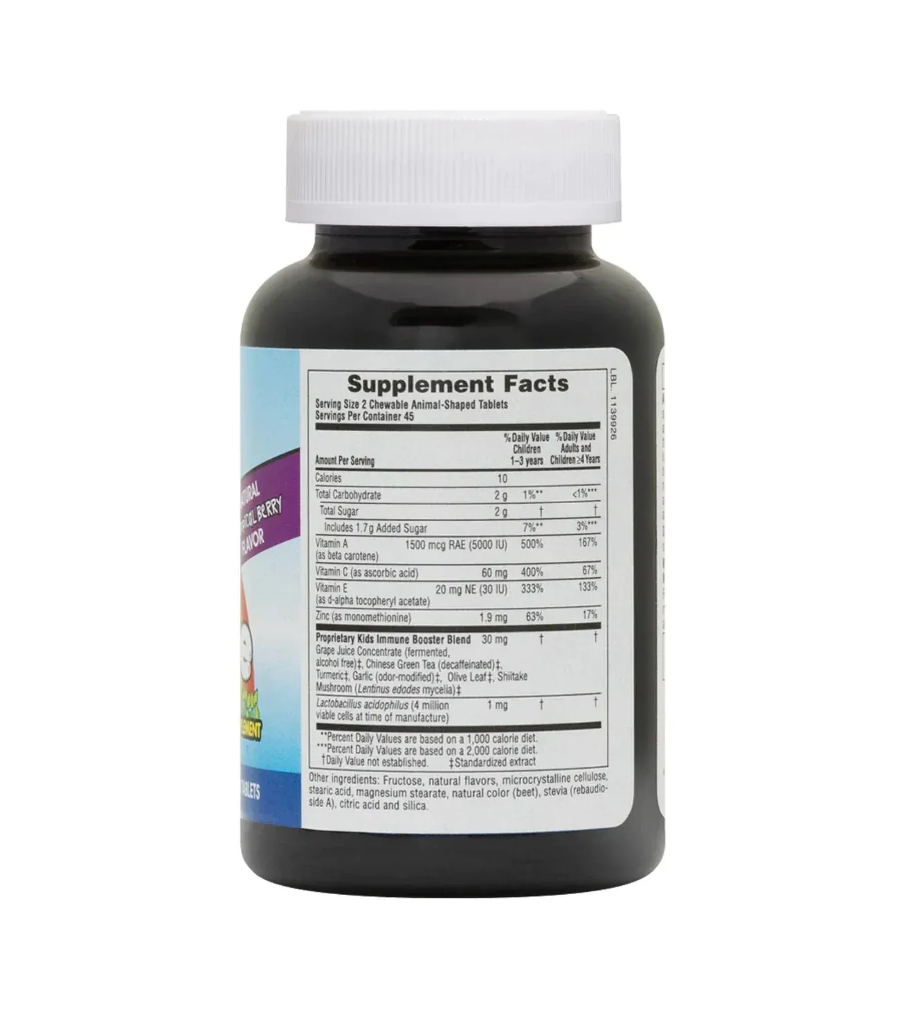 NATURES PLUS ANIMAL PARADE KIDS IMMUNE BOOSTER (90 CHEWABLES) – Image 2