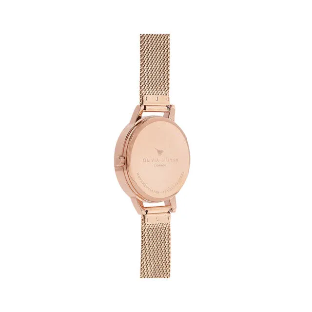 Olivia Burton - Montre Florale Rose Gold Maille Milanaise – Image 3