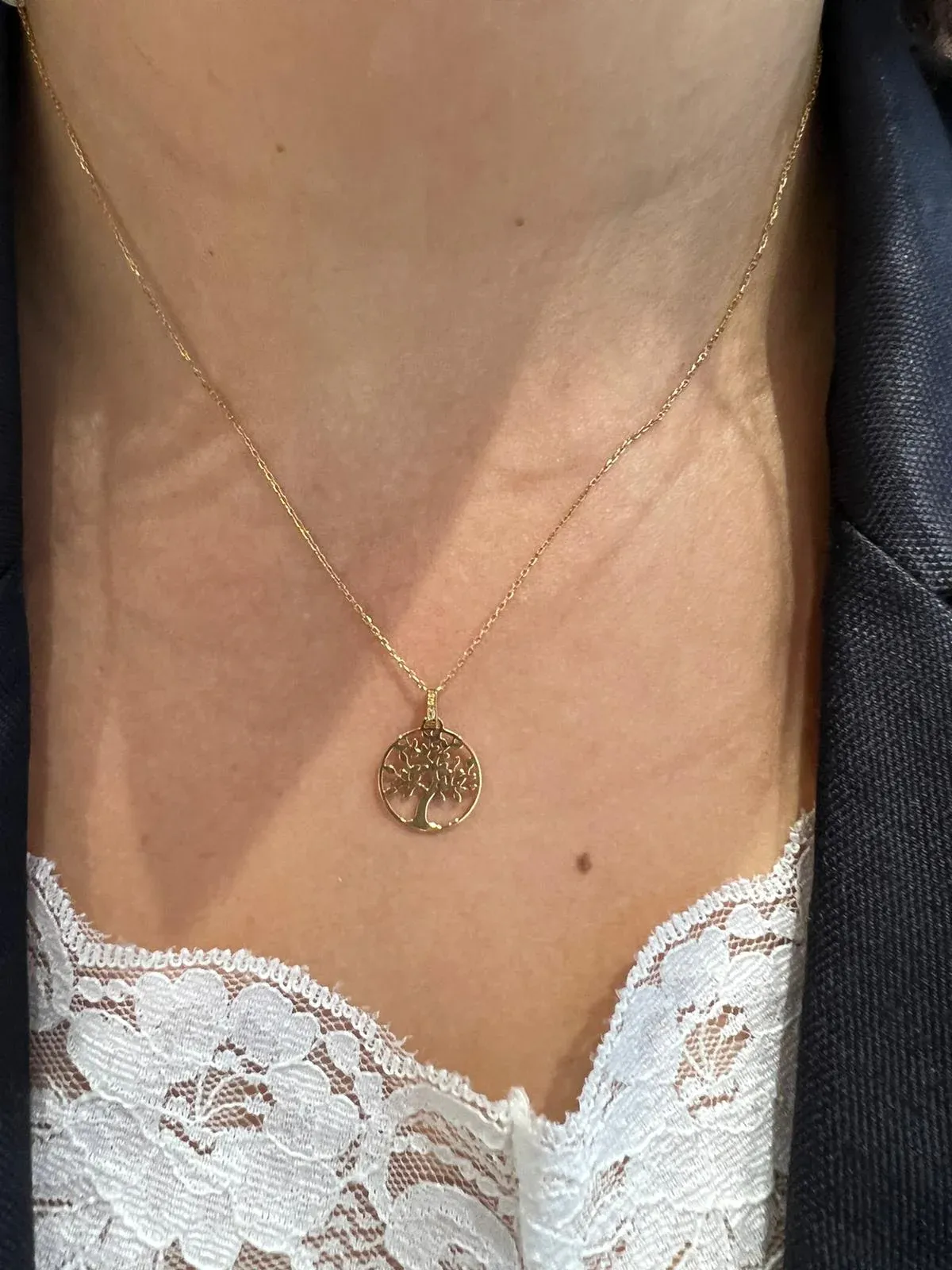 Pixies - Collier Arbre de Vie Or Jaune – Image 2