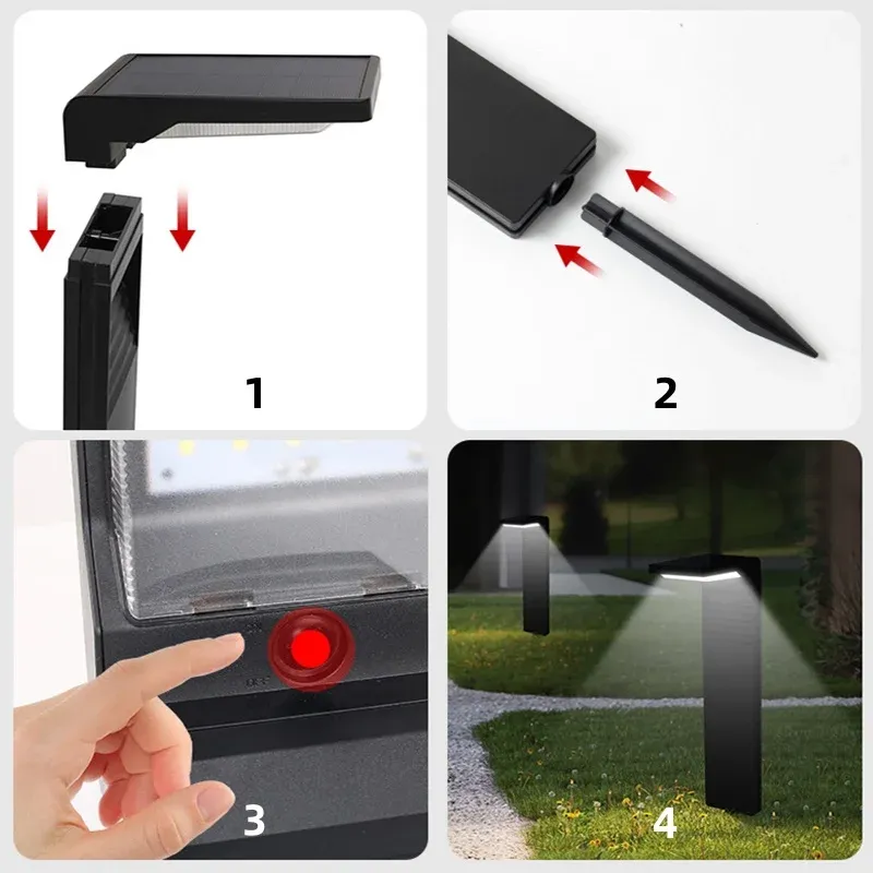 Lampe solaire design jardin double luminosité – Image 9