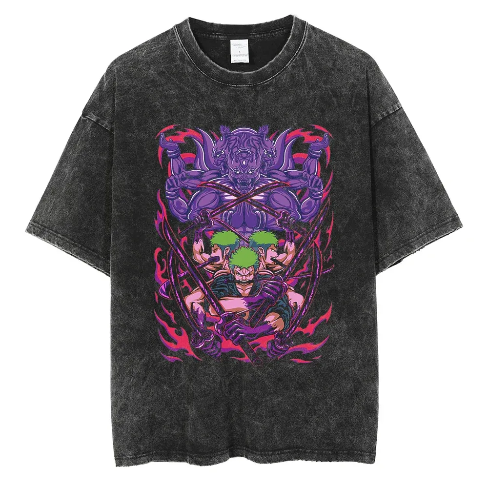 T-Shirt One Piece Oversize - Zoro Ashura
