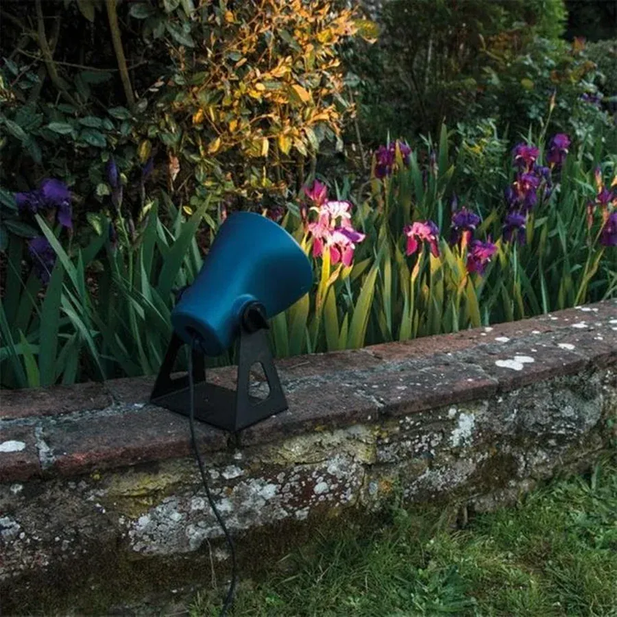 Spot extérieur FROG avec base de support bleu