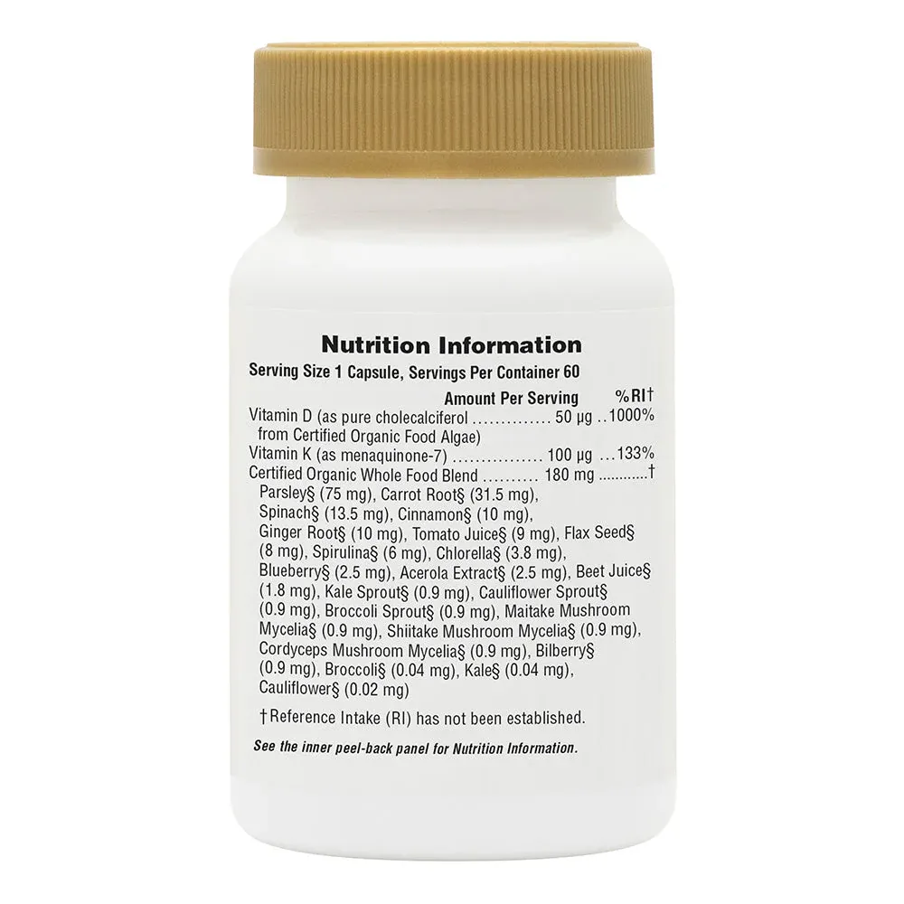 Source of Life Garden Vitamins D3 & K2 60 Caps – Image 2