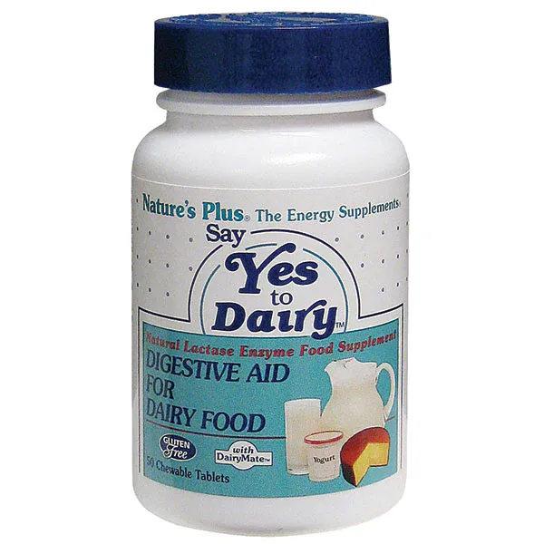 Nature's Plus - Say Yes To Dairy Chewable Natural Lactase Enzyme