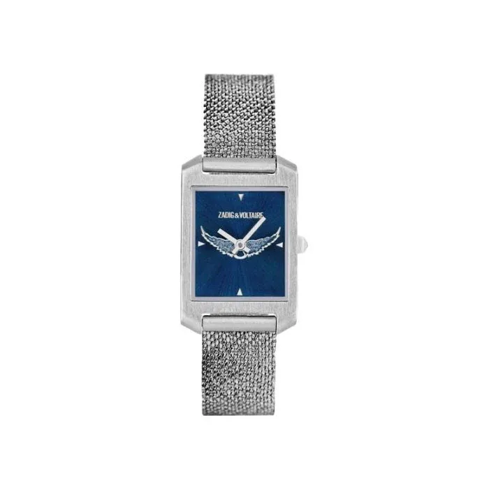 Zadig & Voltaire - Montre Femme Timeline Ailes "Fond Bleu"