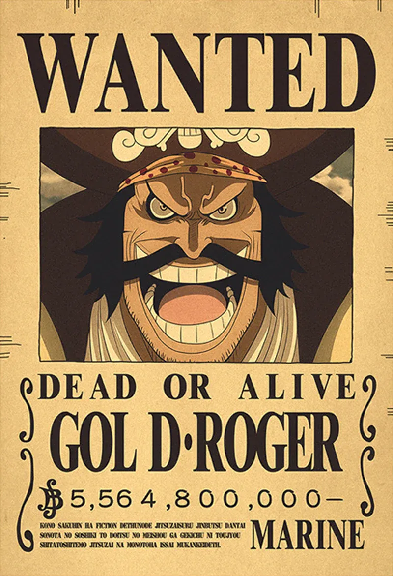 Affiche One Piece Wanted - Gol D. Roger