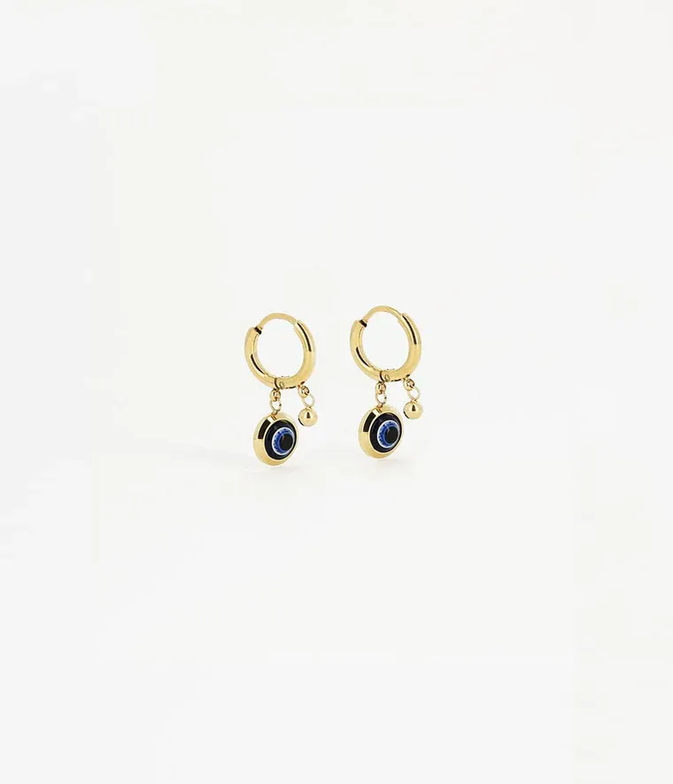 Zag Bijoux - Boucles d'Oreilles Nazareth Oeil Bleu