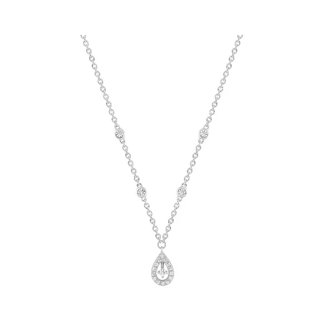 Pixies - Collier Femme Or Blanc Pendentif