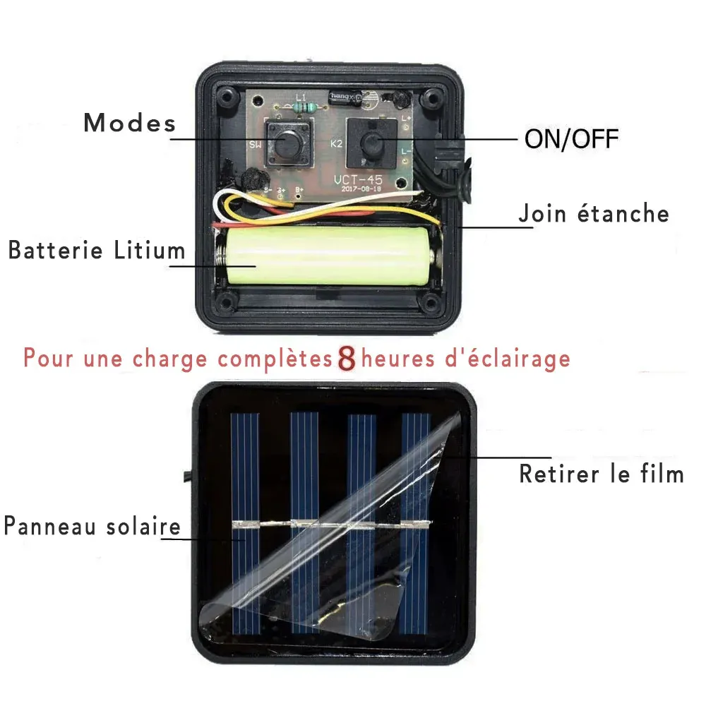 Guirlande Solaires Multicolore Boule de neige (30 LED) – Image 6