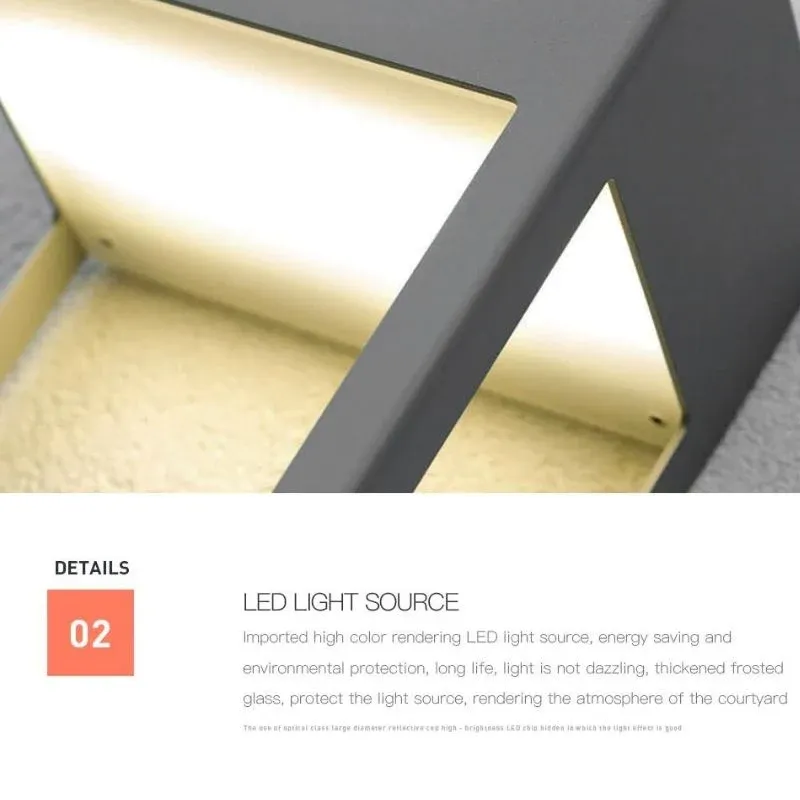 Lampe solaire design Éclairage mural de luxe – Image 8
