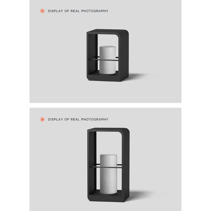 Lampe solaire design Cylindrique Luxe Extérieur LED (68 CM) INOX – Image 9