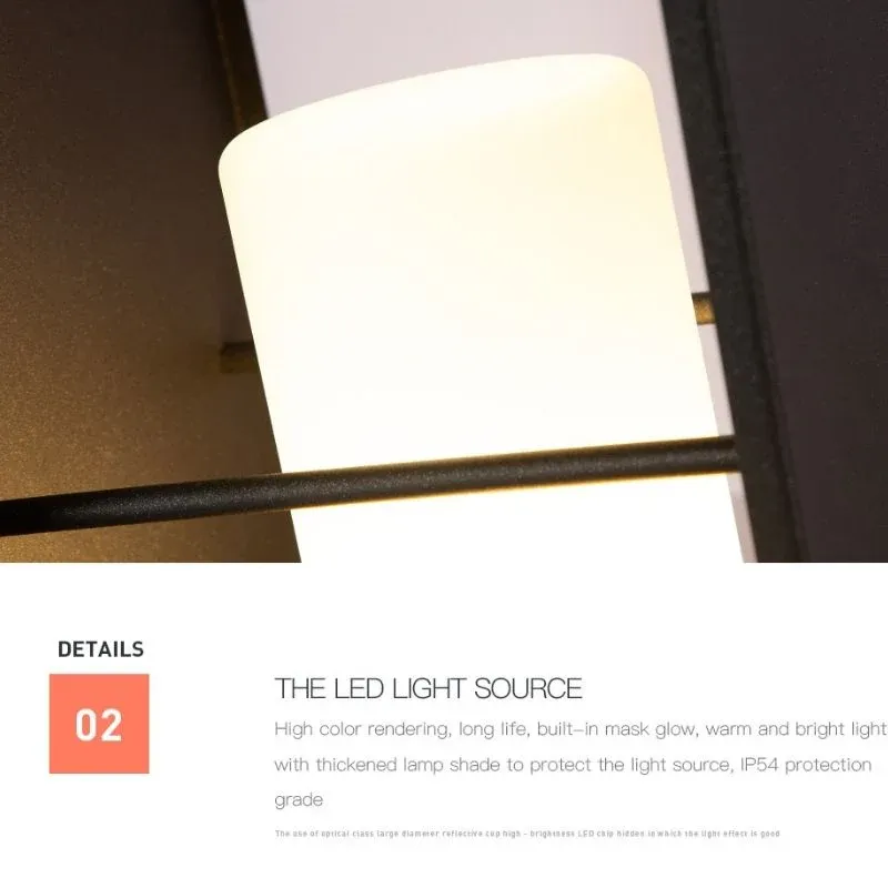 Lampe solaire design Cylindrique Luxe Extérieur LED (48 CM) INOX – Image 4