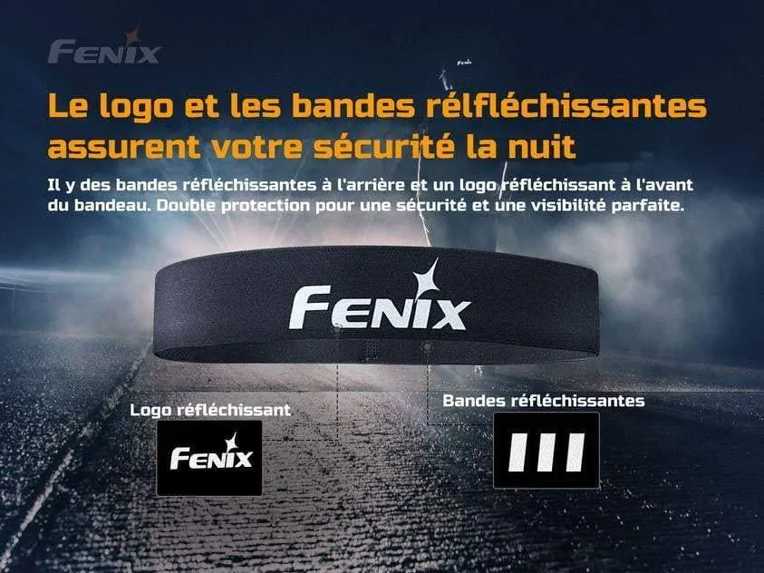 Fenix AFH-10 - serre tête de sport élastique en nylon avec lignes réfléchissantes et anti-transpiration – Image 6
