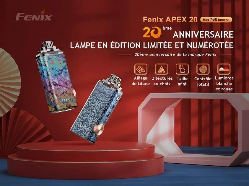 Fenix APEX 20 - Mix Iridescent Titane édition limitée et numérotée spéciale 20 ans de Fenix – Image 6