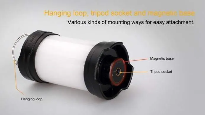 Fenix CL25R - lanterne led rechargeable + pile ARB-L2 - DARK BLACK – Image 3