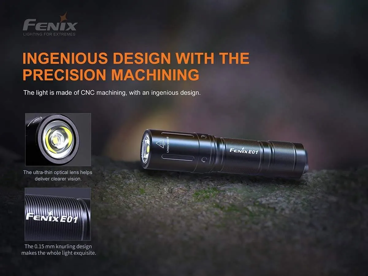 Fenix E01 V2.0 - 100 lumens - Piles AAA - 35 mètres de portée – Image 6