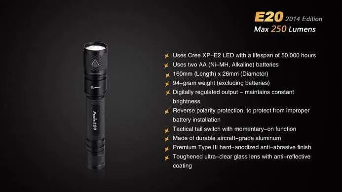 Fenix E20 - édition 2014 - 250 Lumens – Image 9