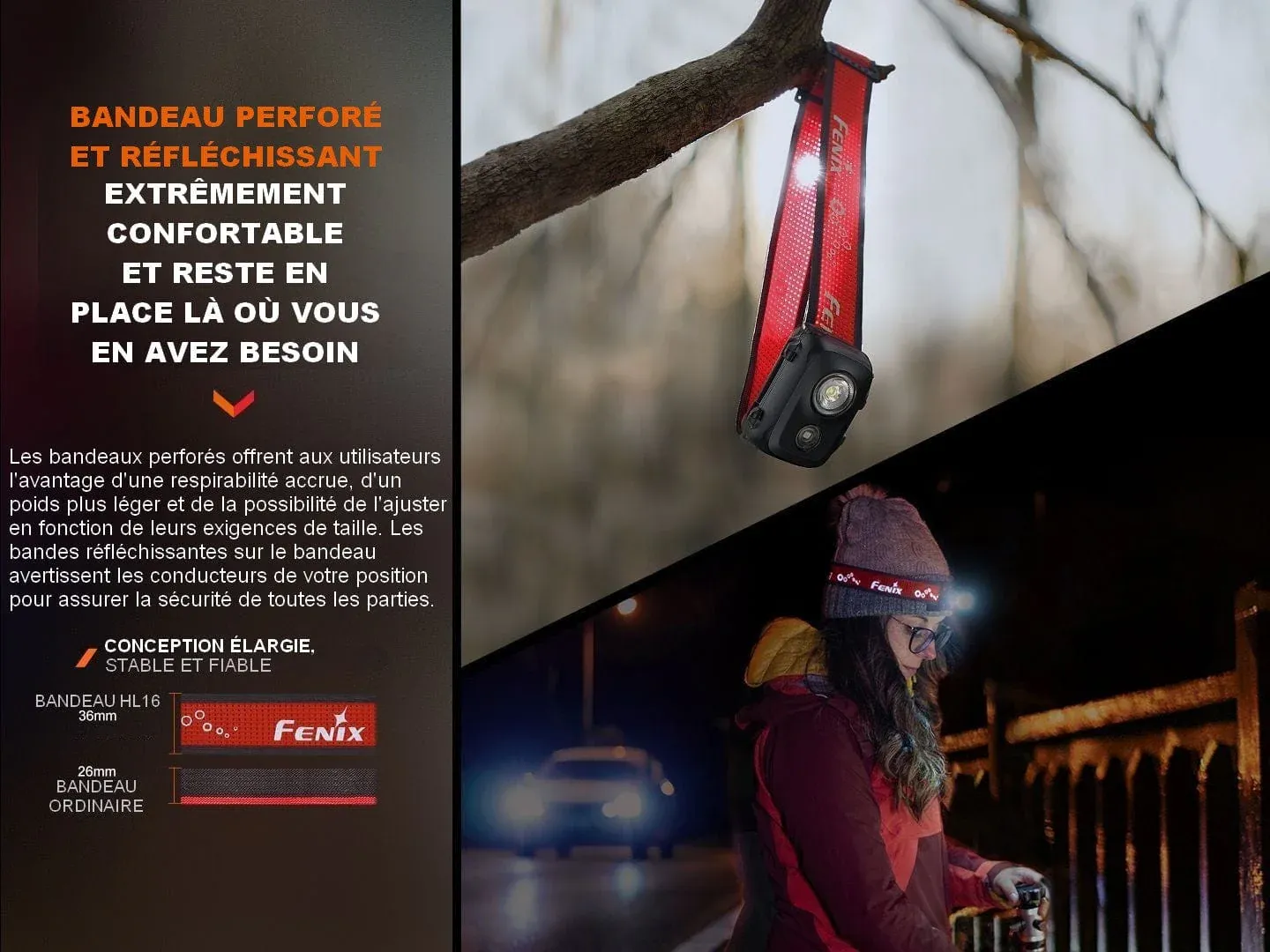 Fenix HL16 - 450 lumens - Ultra légère et compacte – Image 9