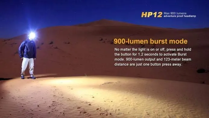 Fenix HP12 - 900 Lumens - IPX8 waterproof – Image 3