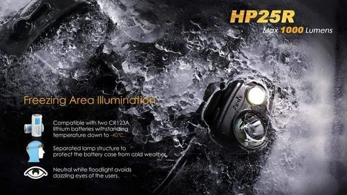 Fenix HP25R rechargeable - 1000 Lumens + batterie incluse – Image 3