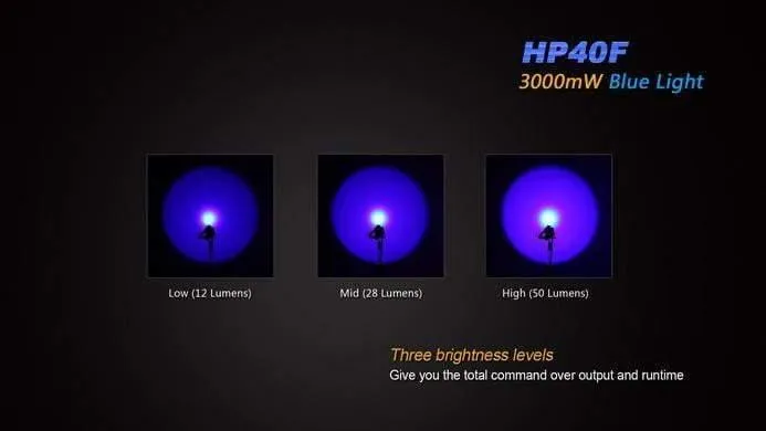 Fenix HP40F - Lumière Bleu ou Blanche - 450Lumens – Image 7