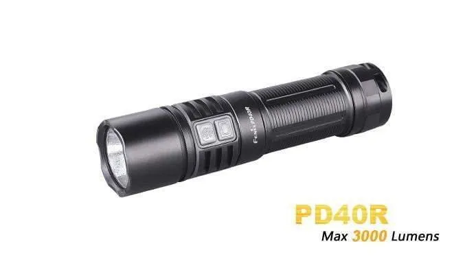 Fenix PD40R - Rechargeable USB - 3000 Lumens - 7H25 à 350 Lumens !