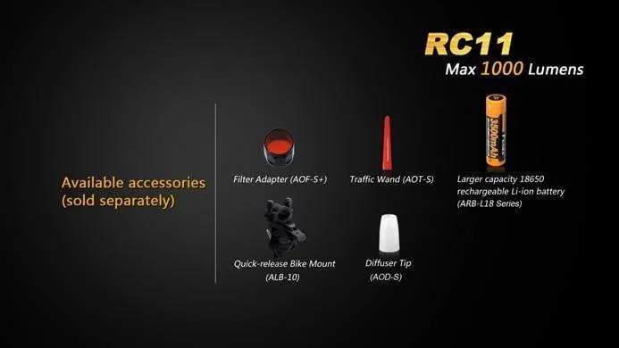 Fenix RC11 - 1000 Lumens Rechargeable – Image 7
