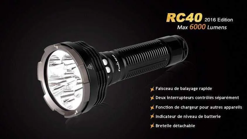 Fenix RC40 édition 2016 - 6000 Lumens - rechargeable avec pile et chargeur – Image 9