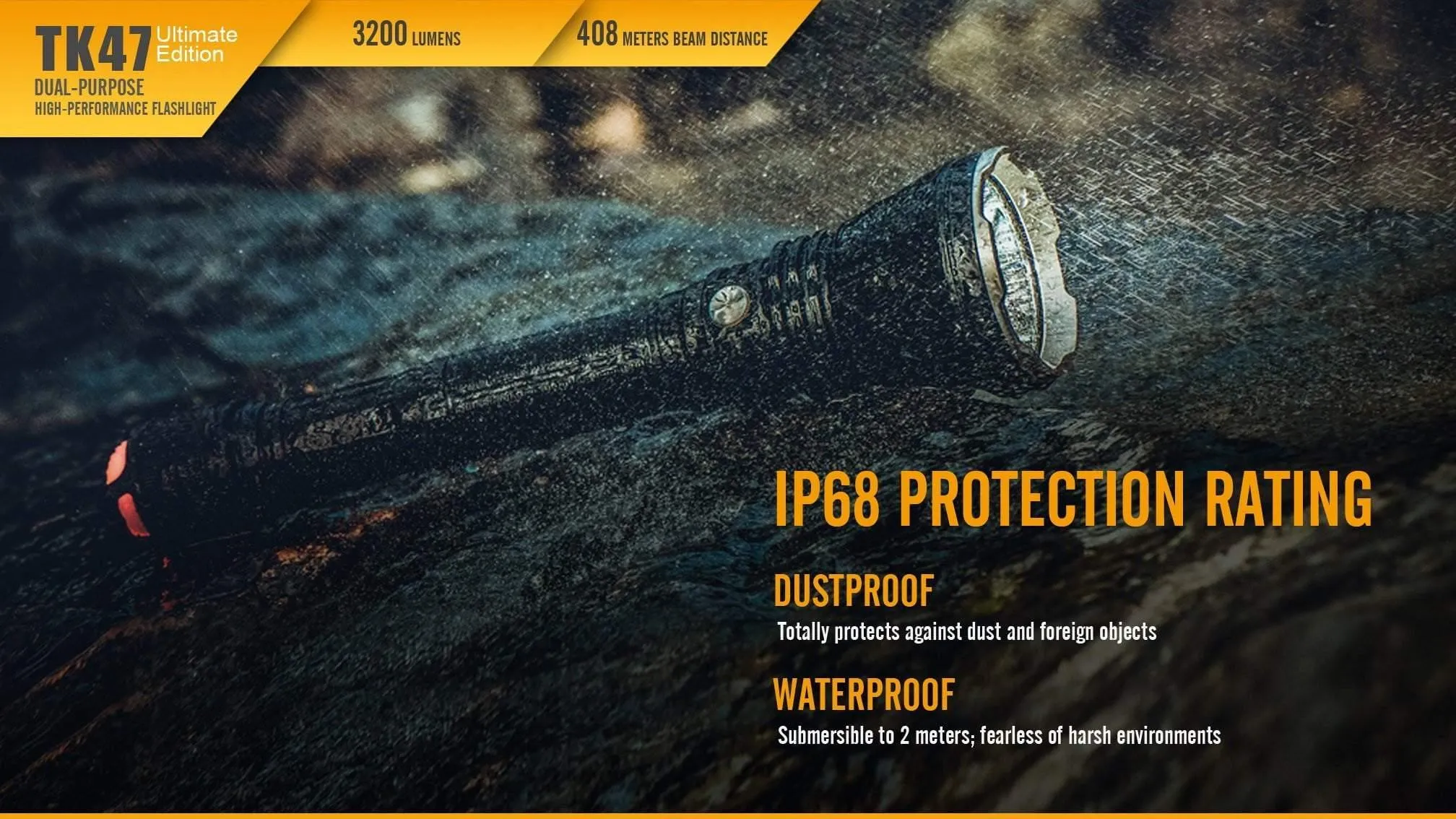 Fenix TK47 ultimate édition 2017 - 3200 Lumens pour plus d'autonomie - portée 400 mètres – Image 7