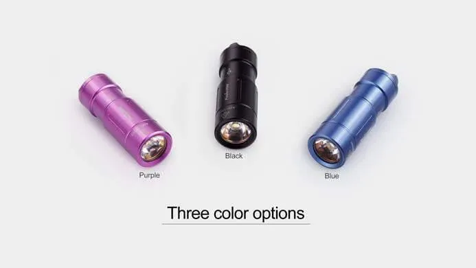 Fenix UC02 - mini lampe torche - 130 Lumens - rechargeable avec batterie - violette bleue ou noire – Image 8