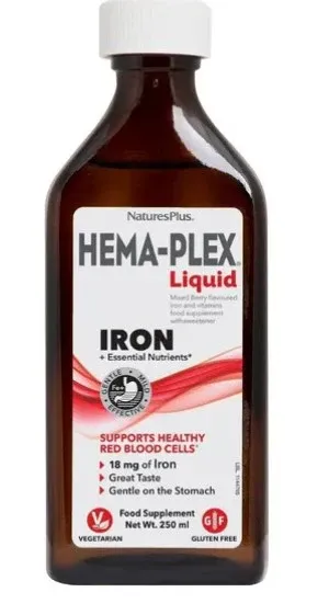 Nature's Plus HEMA-PLEX Liquid Iron 250ml