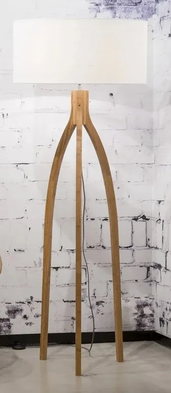 Lampadaire Annapurna- 6030, Bambou/Lin blanc – Image 2