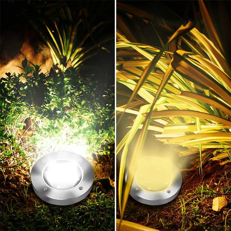 Balise solaire extérieure de Sol Inox (4 PCS / 16 LED ) – Image 5