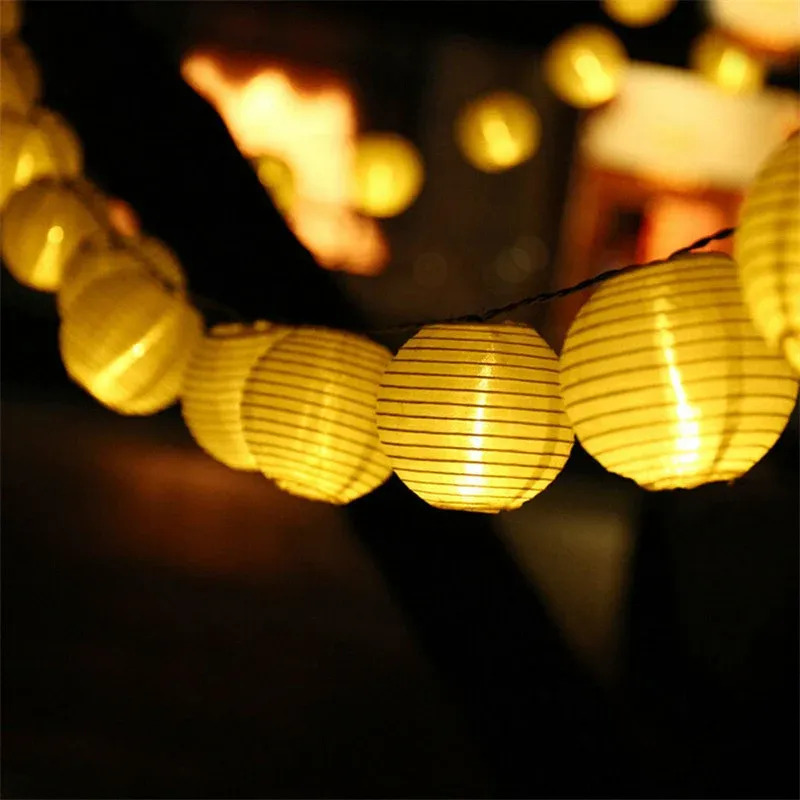 Guirlande solaire multicolore Lampion Chinois – Image 6