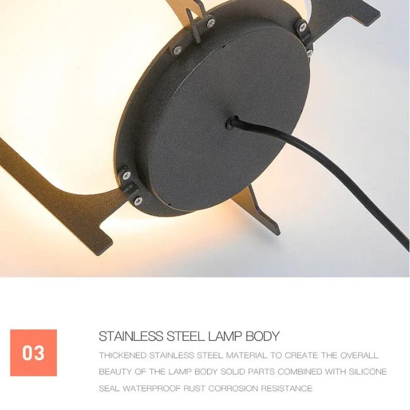 Lampe solaire design Lanterne de luxe (Inox) – Image 7