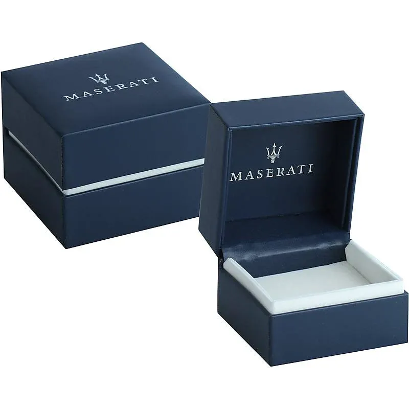 Maserati - Bracelet Homme Acier Bleu & Noir Logo – Image 2