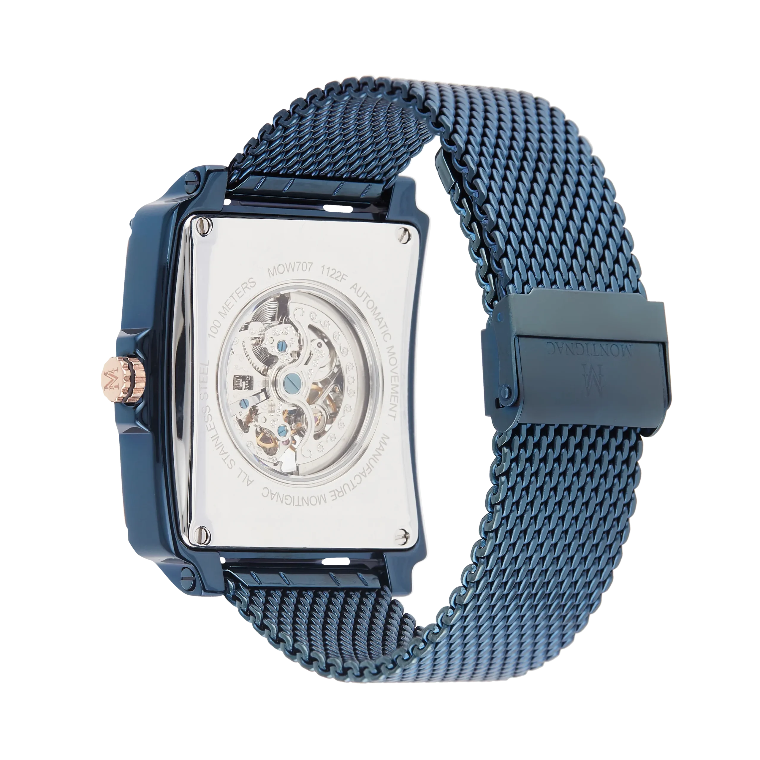 Montignac - Montre Square Automatique Bleue – Image 3