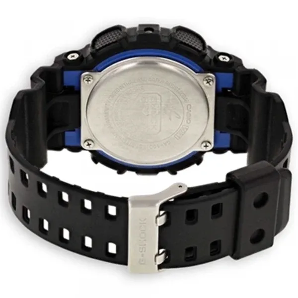 G-Shock - Montre Homme Sport En Résine Noire Cadran Bleu – Image 2