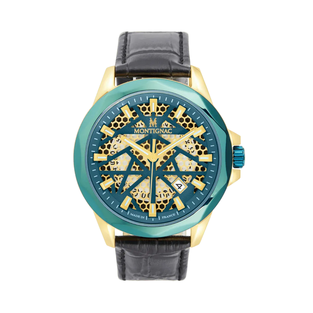 Montignac - Montre Round Automatique Cadran Vert