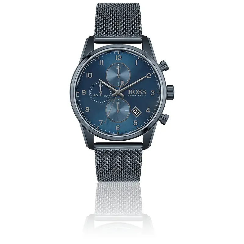 Boss - Montre Homme Skymaster Bleue