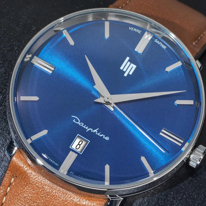 LIP - Montre Homme Dauphine Marron Blue 38 mm – Image 4