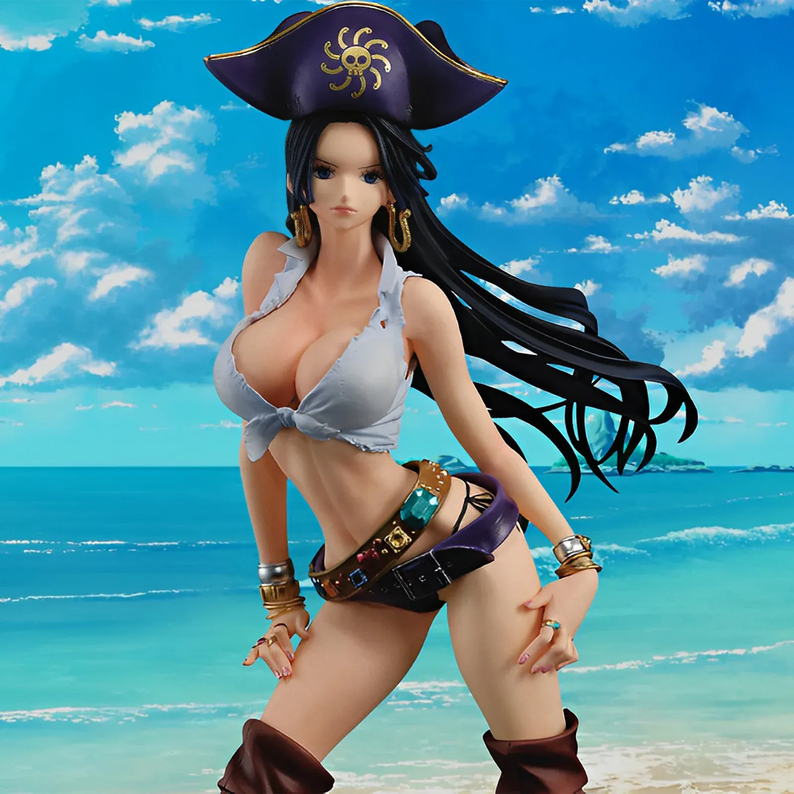 Figurine One Piece - Boa Hancock Flag Diamond Ship Banpresto Chronicles