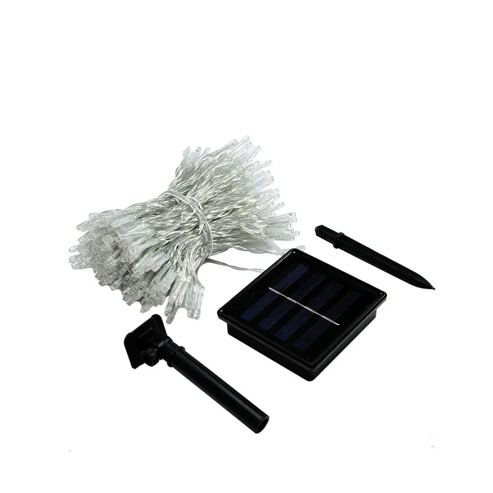 Guirlande Solaire Rideau lumineux 300 LED Jaune – Image 5