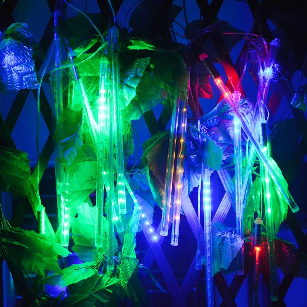 Guirlande Solaire 10 Tube LED Bleu – Image 6