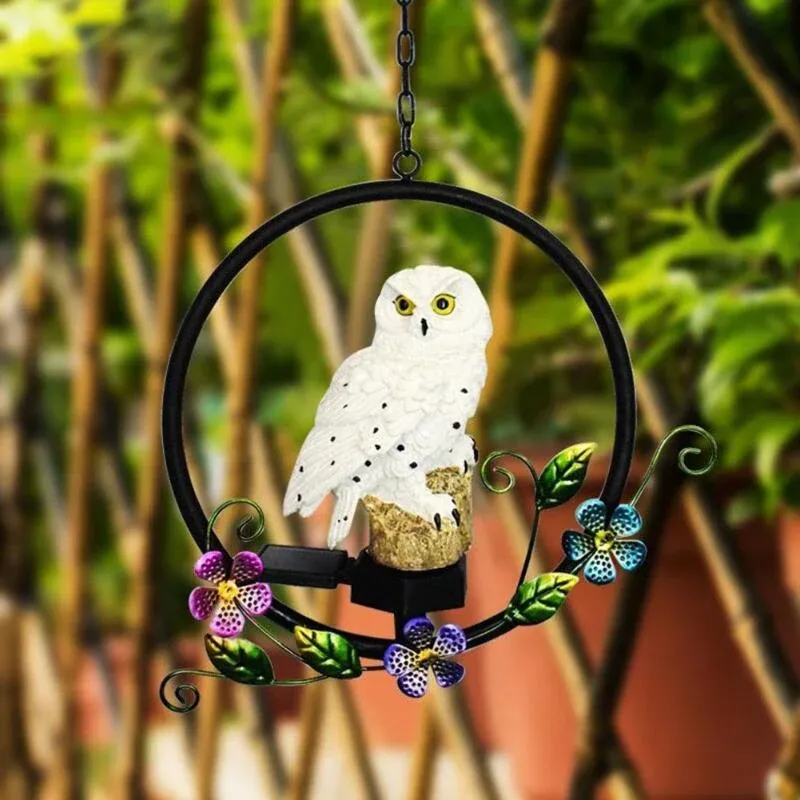 Animaux solaire Chouette à suspendre – Image 2