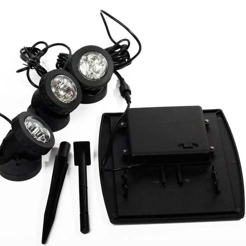 Lampe solaire jardin puissante pour plantes (3 Spot 18LED) – Image 2