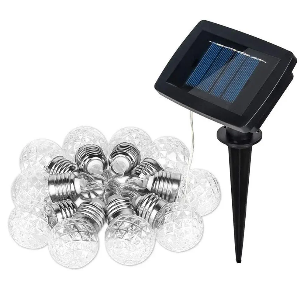 Guirlande solaire "10/20 Boules LED transparentes" – Image 7