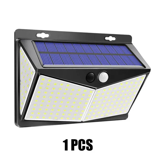 Applique murale solaire 208 LED avec détecteur – Image 2